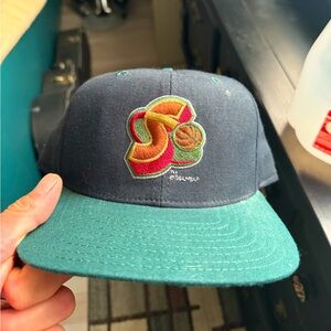 Vintage New Era Seattle Supersonics Baseball Hat //1994